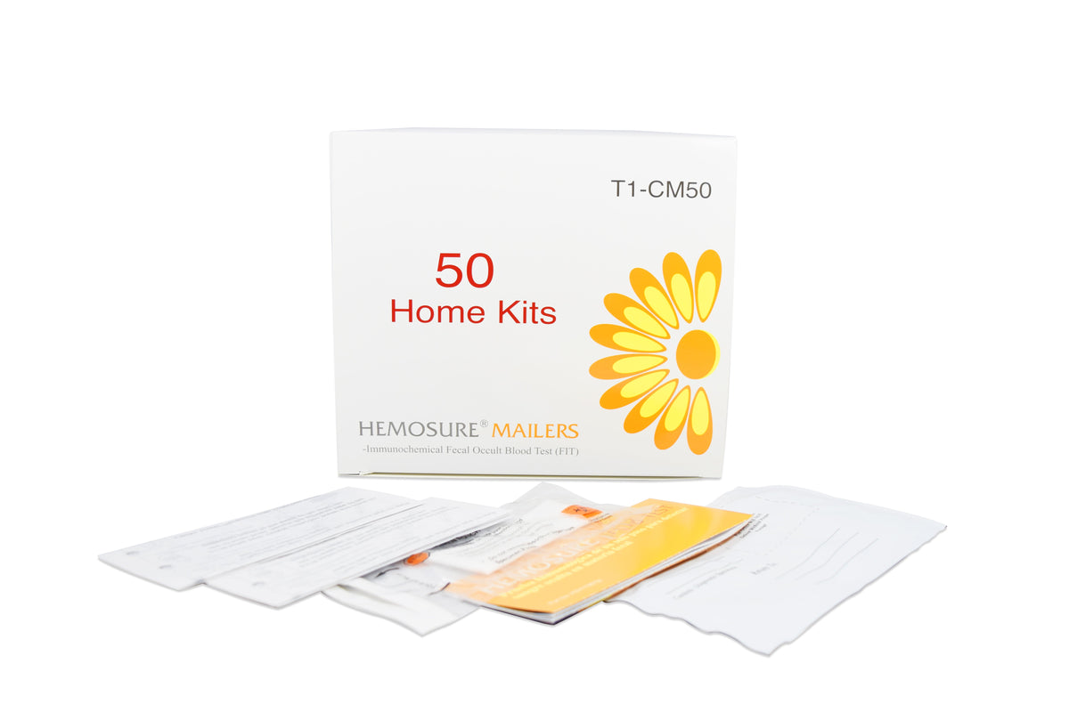 Hemosure Home Kit Mailer Fecal Specimen Collection Kit-Home Kit Mailer Hemosure Without Tube NonSterile