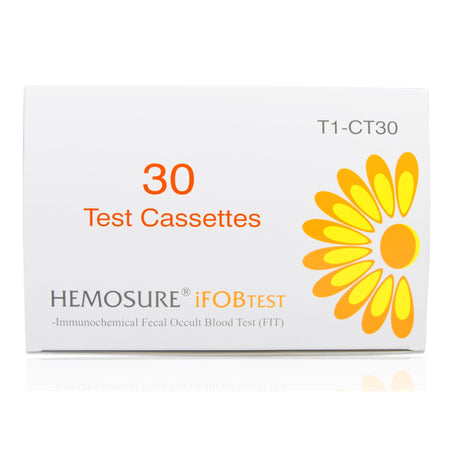 Hemosure Test Cassette for Hemosure iFOBT Test Kit-Test Cassette 30 Cassettes For Hemosure iFOBT Test Kit