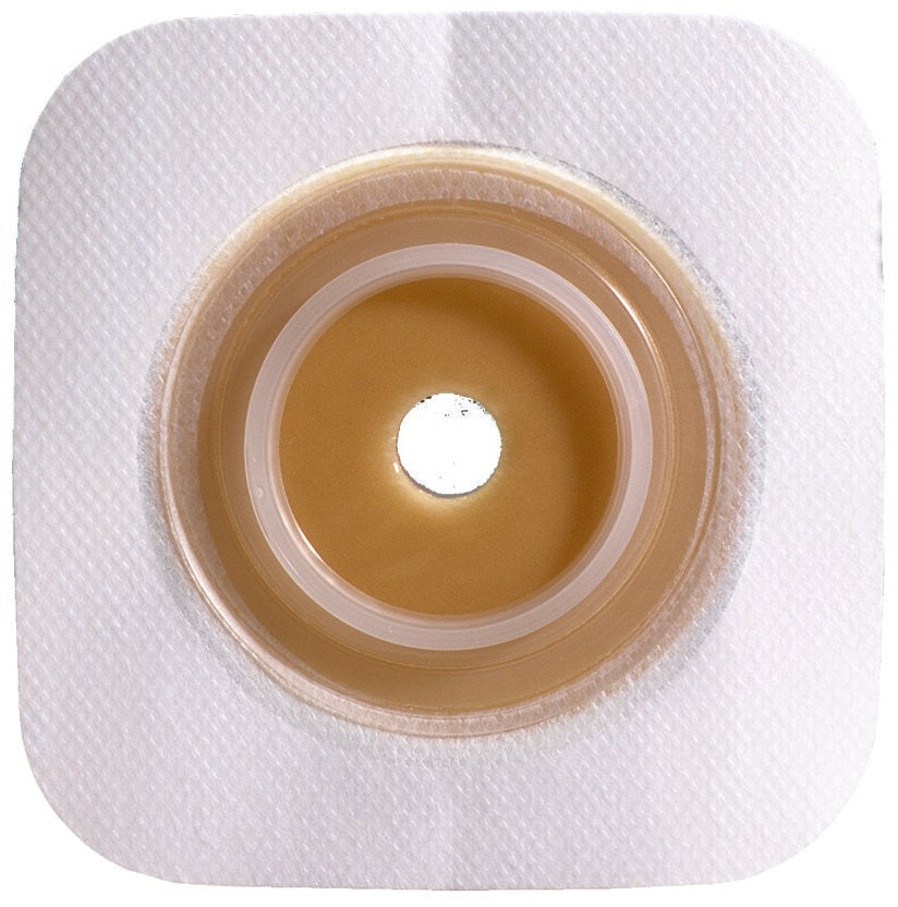 Sur-Fit Natura Colostomy Barrier With 7/8 Inch Stoma Opening-"Ostomy Barrier Sur-Fit Natura Precut, Standard Wear Stomahesive Adhesive 45 mm Flange Sur-Fit Natura System Hydrocolloid 7/8 Inch Opening 4 X 4 Inch"