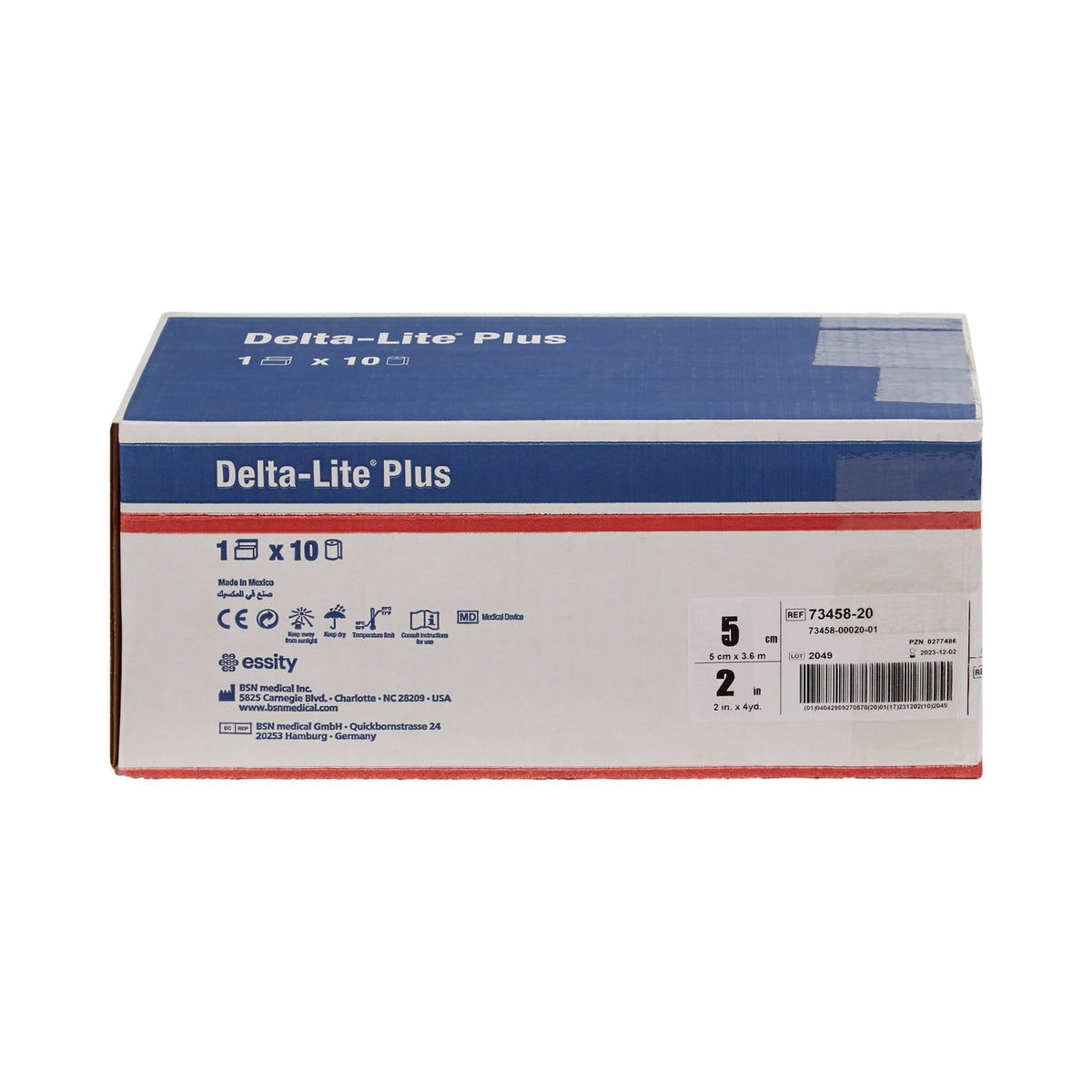 Delta-Lite Plus Dark Blue Cast Tape, 2 Inch x 4 Yard-Cast Tape Delta-Lite Plus 2 Inch X 12 Foot Fiberglass / Resin Deep Blue