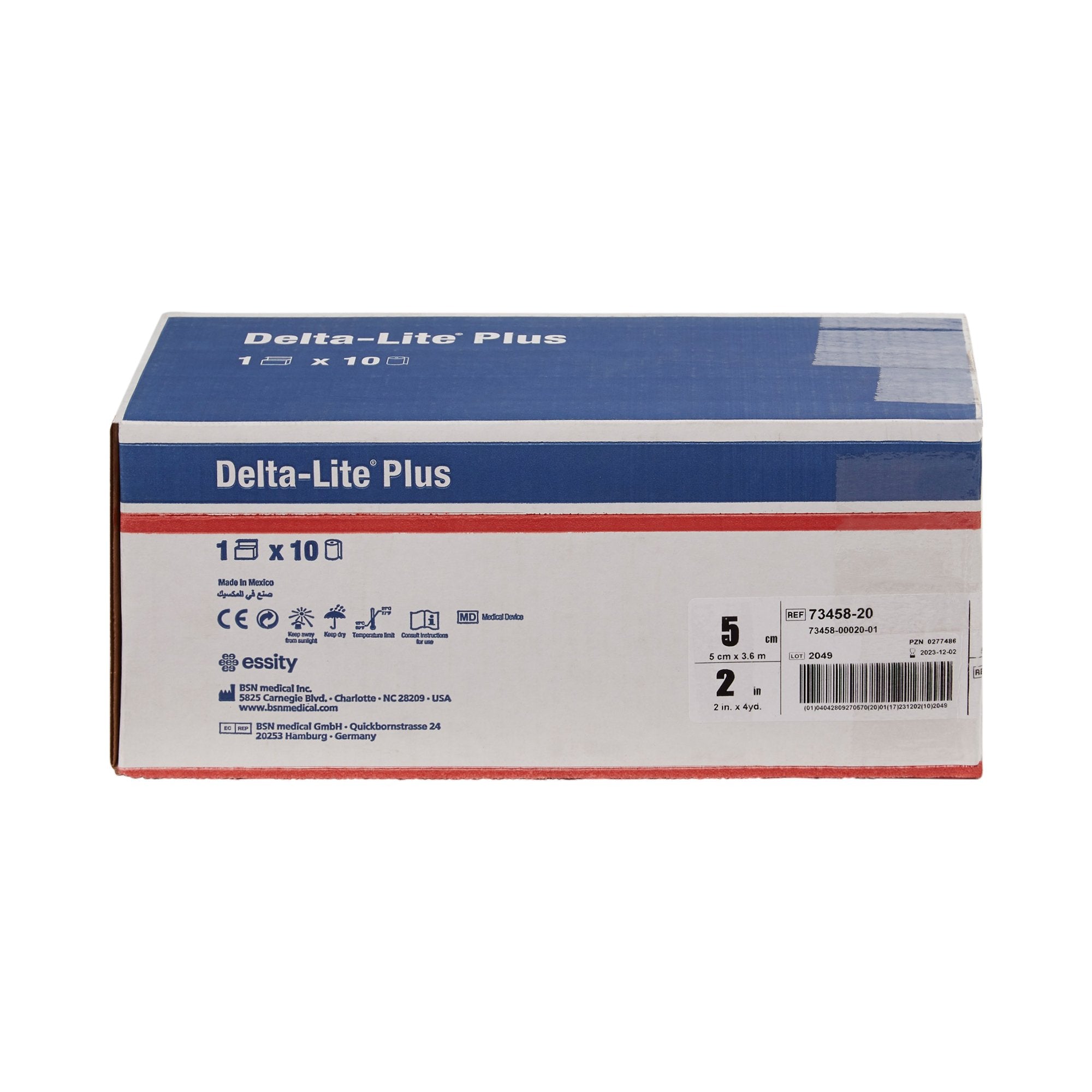 Delta-Lite Plus Dark Blue Cast Tape, 2 Inch x 4 Yard-Cast Tape Delta-Lite Plus 2 Inch X 12 Foot Fiberglass / Resin Deep Blue