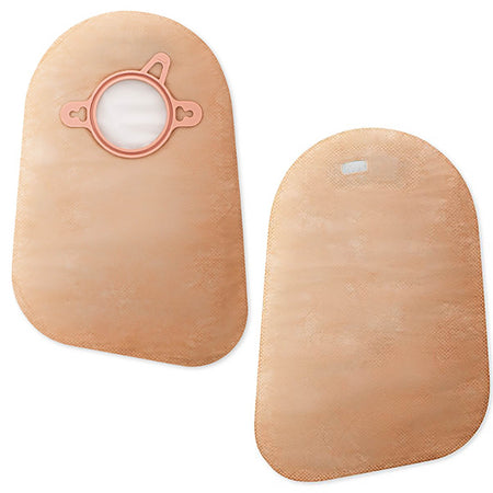 New Image Two-Piece Closed End Beige Filtered Ostomy Pouch, 9 Inch Length, 1 Inch Flange-Ostomy Pouch New Image Two-Piece System 9 Inch Length Closed End