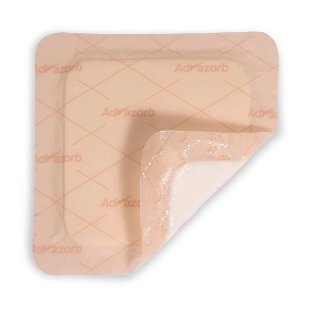 Advazorb Border Silicone Face and Border, 6 x 6 Inch-Foam Dressing Advazorb Border 6 X 6 Inch With Border Waterproof Backing Silicone Face and Border Square Sterile