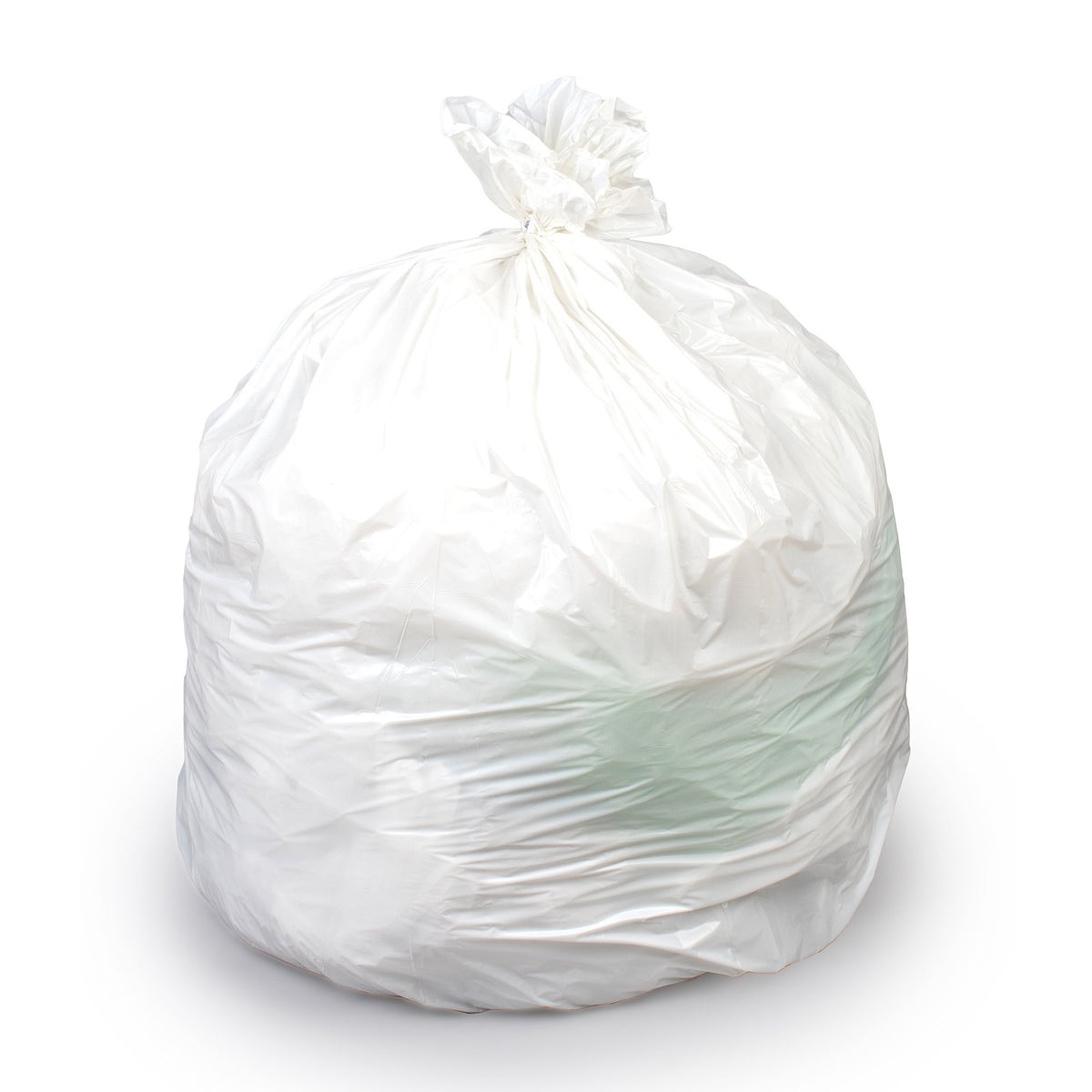Tuff Trash Bag-Trash Bag Colonial Bag Tuf 60 gal. White LLDPE 0.75 mil 38 X 58 Inch X-Seal Bottom Flat Pack