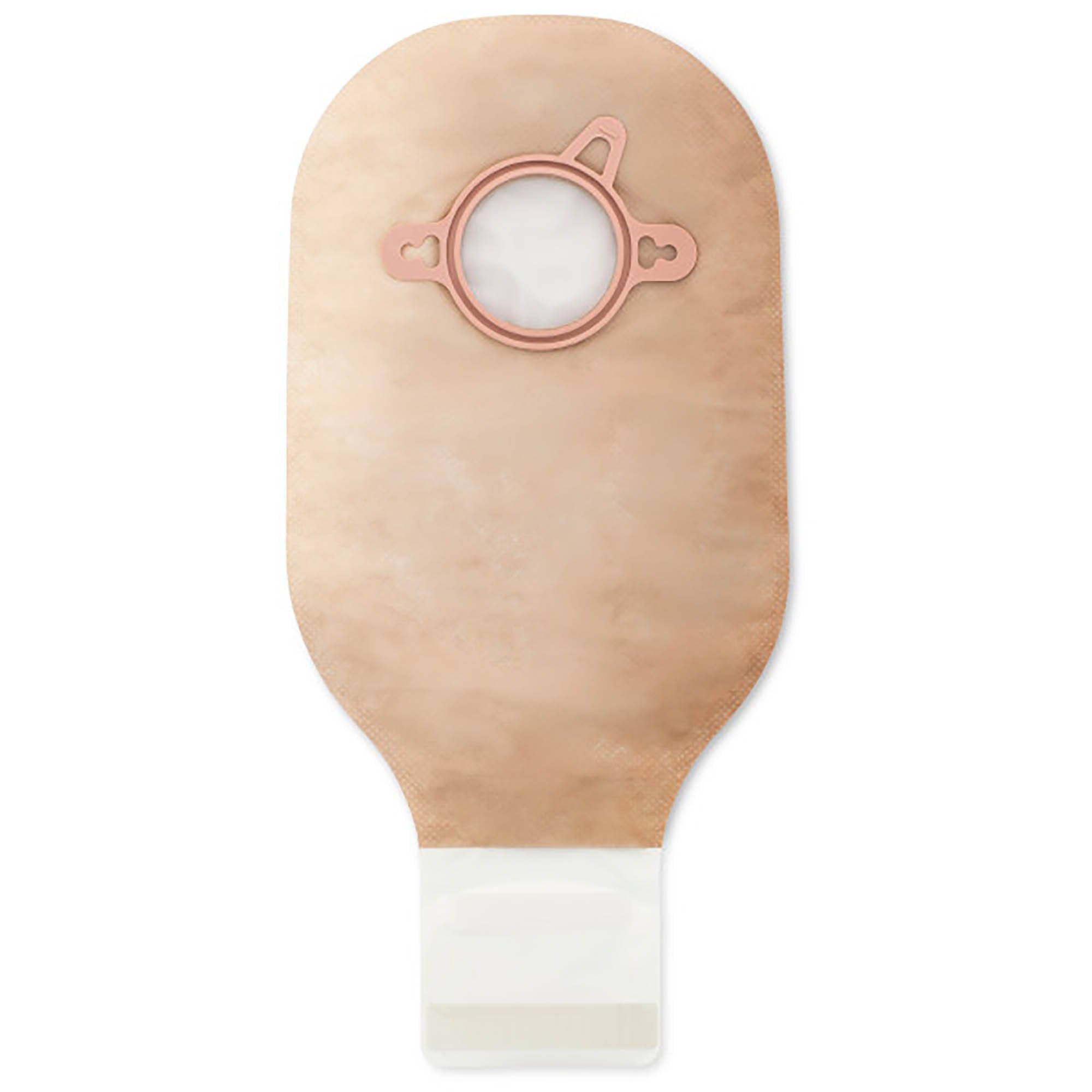 New Image Drainable Beige Colostomy Pouch, 12-Inch Length, 1 Inch Flange-Colostomy Pouch New Image Two-Piece System 12 Inch Length Drainable