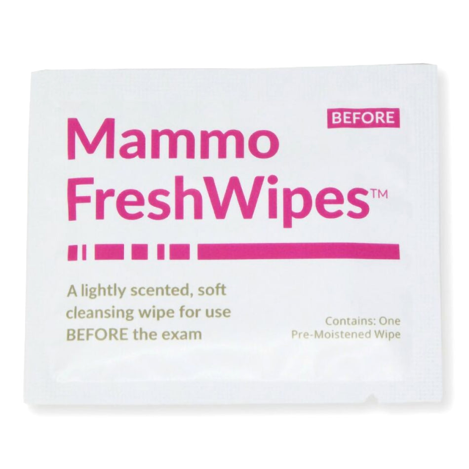 Mammo Freshwipes Mammography Cleansing Towelette-Mammography Cleansing Towelette PDC Freshwipes Individual Packet Scented 50 Count