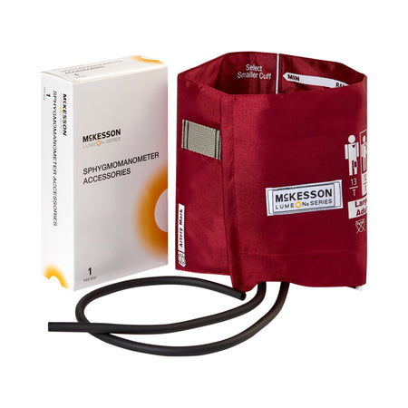 McKesson Lumeon Cuff, 2-Tube Bladder-Reusable Blood Pressure Cuff McKesson LUMEON 34 to 50 cm Arm Nylon Cuff Large Adult Cuff