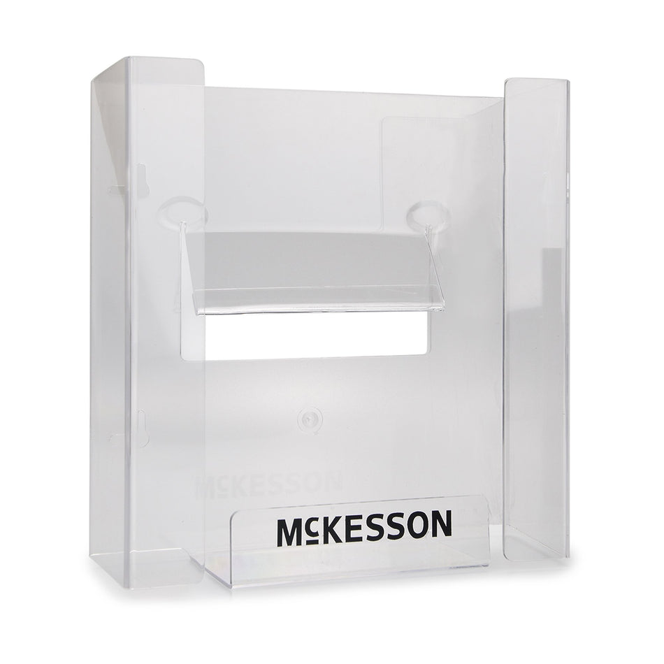 McKesson Glove Box Holder, 3-1/8 x 10 x 15 Inch-Glove Box Holder McKesson Horizontal or Vertical Mounted 3-Box Capacity Clear 3-1/8 X 10-1/4 X 15-1/4 Inch Plastic
