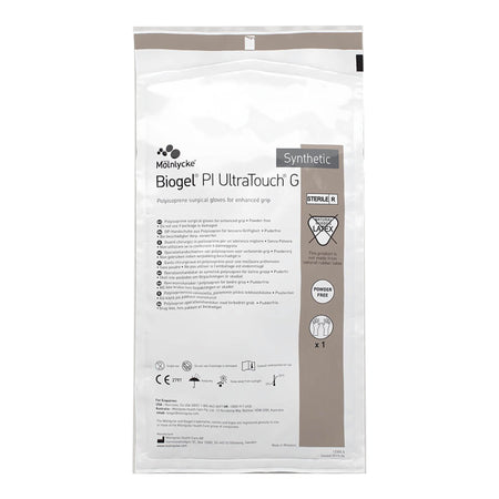 Biogel PI UltraTouch G Polyisoprene Surgical Glove, Size 7, Straw-Surgical Glove Biogel PI UltraTouch G Size 7 Sterile Polyisoprene Standard Cuff Length Micro-Textured Straw Chemo Tested