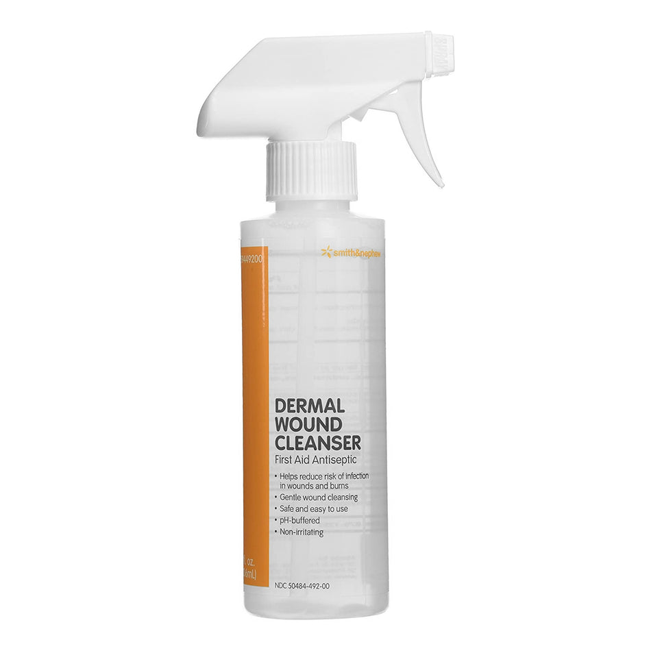 Dermal Wound Cleanser, nontoxic, nonirritating, Antiseptic Spray, 8-oz Bottle-Wound Cleanser 8 oz. Spray Bottle NonSterile Antimicrobial