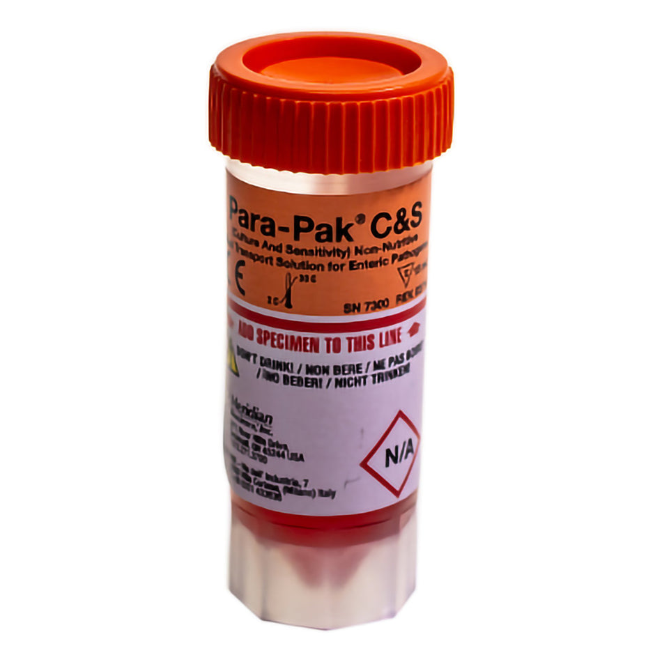 Para-Pak� Single-Vial C and S Stool Specimen Container-Stool Specimen Container Para-Pak� Single-Vial C and S 15 mL Fill (0.5 oz.) Screw Cap with Sampling Device NonSterile
