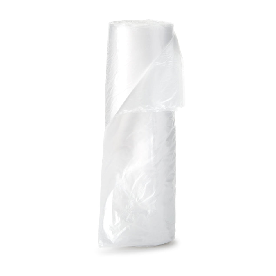 McKesson Light Duty Clear Trash Bag, 10 gal, 5 Mic-Trash Bag McKesson 10 gal. Clear HDPE 5 Mic. 24 X 24 Inch Star Seal Bottom Coreless Roll
