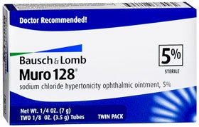 Bausch + Lomb Muro 128 5% Ointment-Eye Lubricant Muro 128 3.5 Gram Eye Ointment
