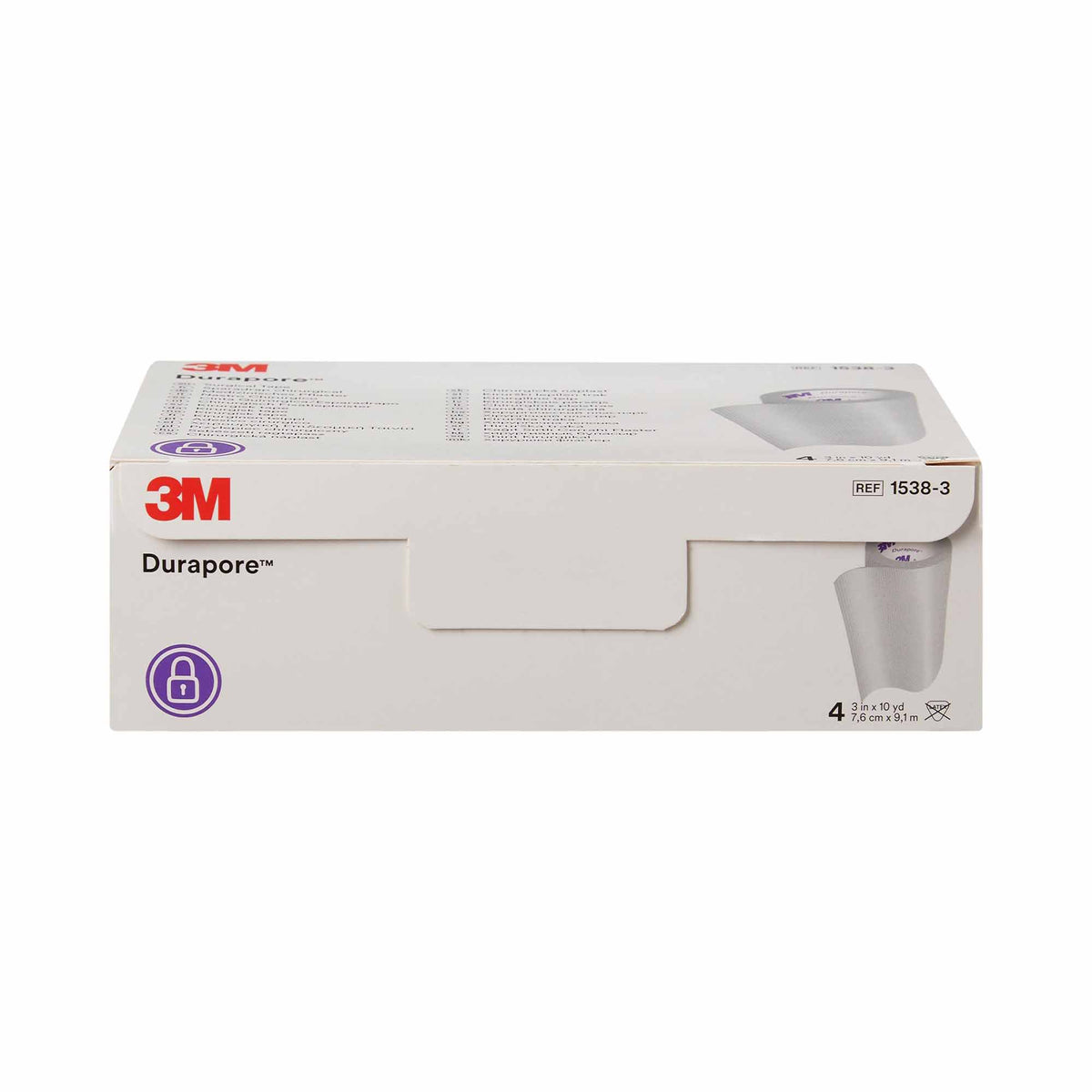 3M™ Durapore™ Silk-Like Cloth Medical Tape, 3 Inch x 10 Yard, White - Wound Care>General Wound Care>Medical Tapes and Fast...