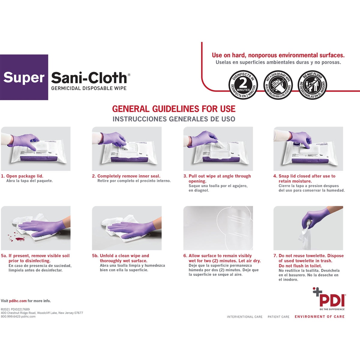 Super Sani-Cloth Large Germicidal Disinfectant Wipes, Soft Pack, 80 ct.-Super Sani-Cloth Surface Disinfectant Cleaner Premoistened Germicidal Manual Pull Wipe 80 Count Soft Pack Alcohol Scent NonSterile