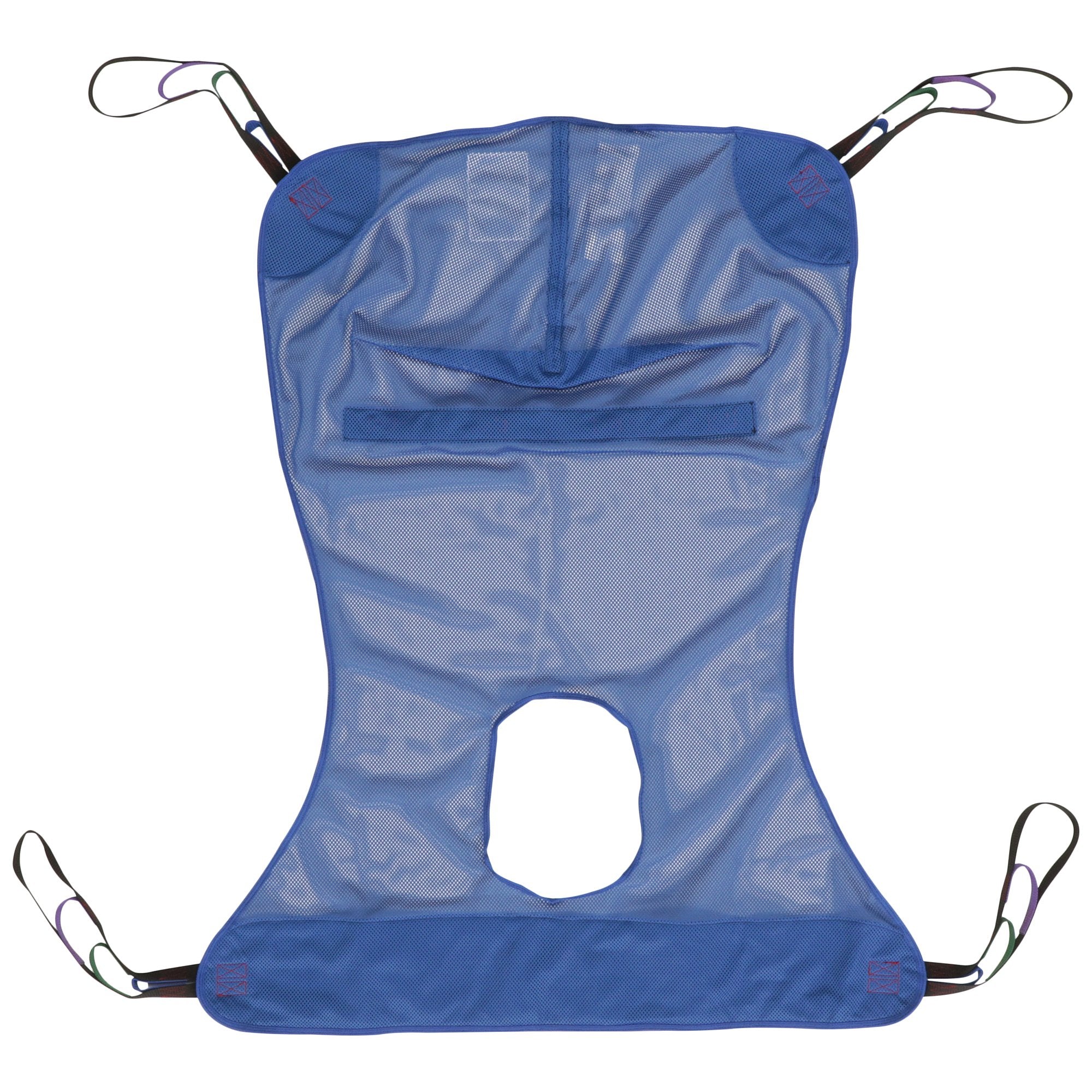 McKesson Mesh Full Body Commode Sling, Extra Large-Full Body Commode Sling McKesson 4 or 6 Point Cradle Without Head Support Extra Large 600 lbs. Weight Capacity