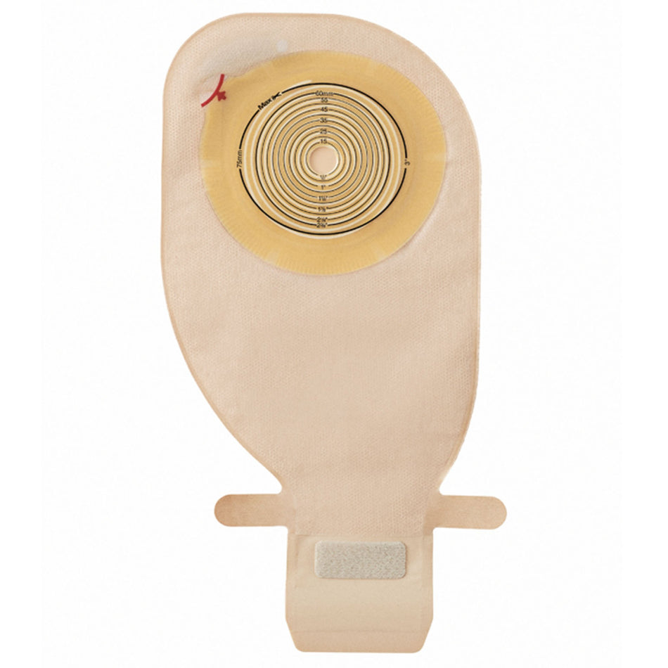 Assura EasiClose One-Piece Drainable Transparent Ostomy Pouch, 11 Inch Length, 10 to 70 mm Stoma-"Ostomy Pouch Assura Inspire Soft Seal One-Piece System 11 Inch Length Convex, Trim to Fit 10 to 70 mm Stoma Drainable"