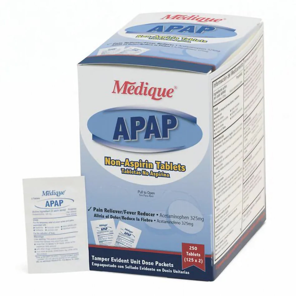 Medique Acetaminophen Pain Relief-Pain Relief Medique 325 mg Strength Acetaminophen Tablet 250 per Box