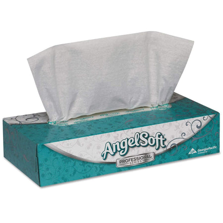 Angel Soft Professional Series Facial Tissue White-Angel Soft Professional Series Facial Tissue White 7-3/5 X 8-4/5 Inch 100 Count