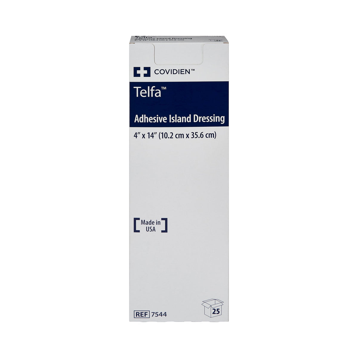 Telfa Island Dressing, 4 x 14 Inch-Island Dressing Telfa 4 X 14 Inch Rectangle Sterile