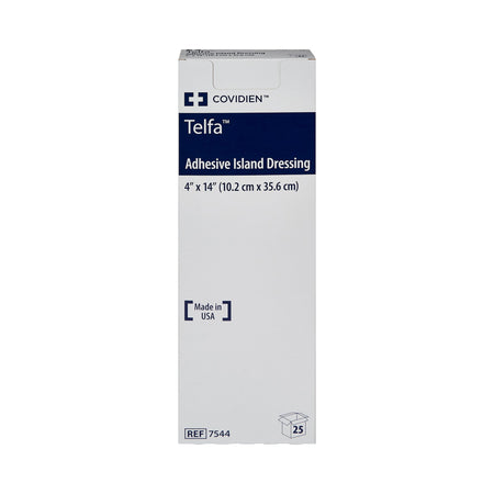 Telfa Island Dressing, 4 x 14 Inch-Island Dressing Telfa 4 X 14 Inch Rectangle Sterile