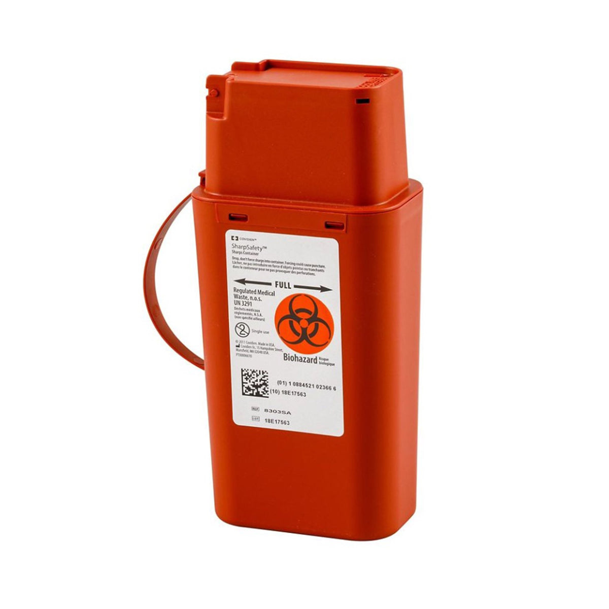 SharpSafety™ Sharps Transport Container, 1 Quart, 8.75 x 2.5 x 4.5 Inch - Needles and Syringes>Sharps Collectors>Sharps Co...
