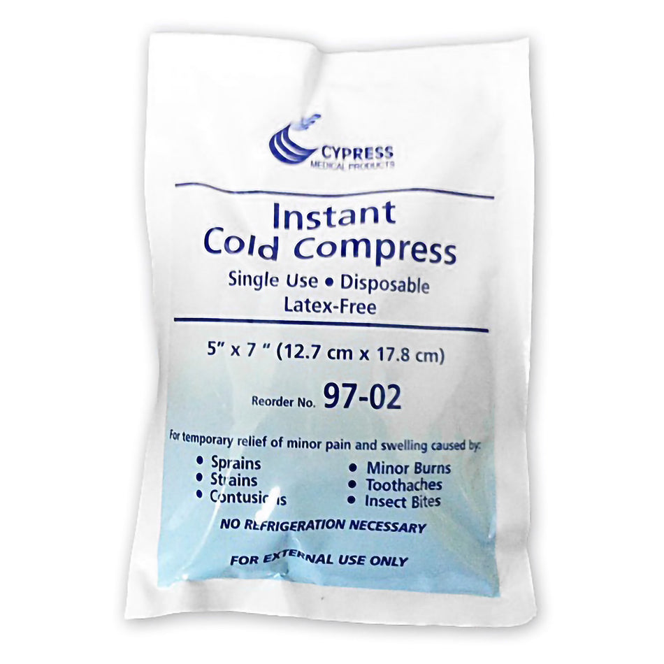 McKesson Instant Cold Pack, 5 x 7 Inch-Instant Cold Pack McKesson General Purpose 5 X 7 Inch Disposable