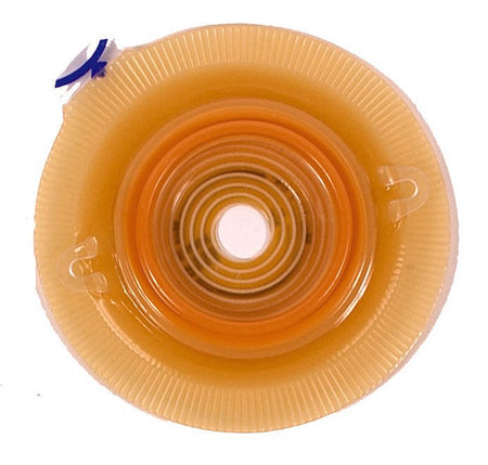 Assura Colostomy Barrier With 1-Inch Stoma Opening-"Ostomy Barrier Assura Precut, Extended Wear Silicone Based Adhesive 40 mm Flange Green Code System Synthetic Resin 1 Inch Opening"