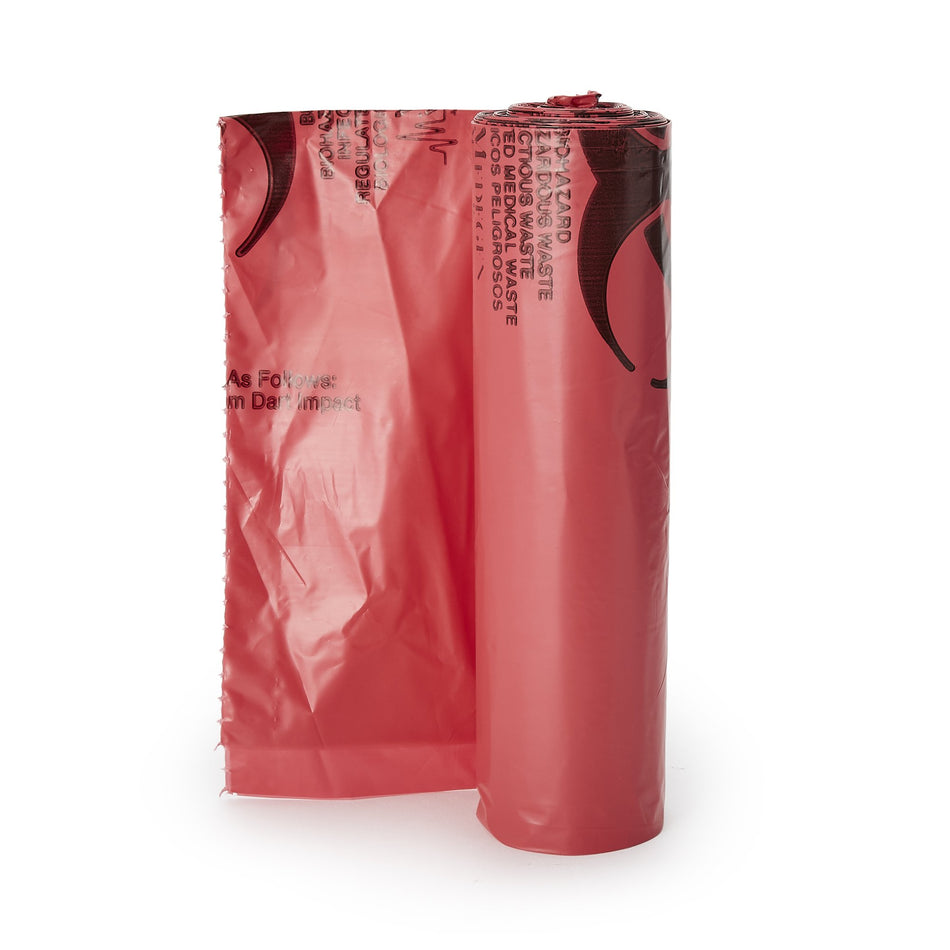 McKesson Infectious Waste Bag-Infectious Waste Bag McKesson 40 to 45 gal. Red Bag LLDPE 40 X 46 Inch