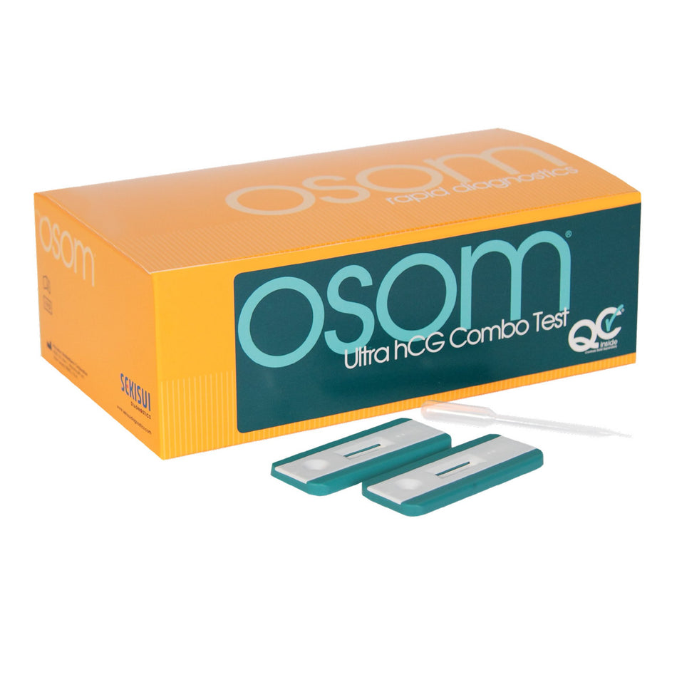 OSOM Ultra hCG Combo Pregnancy Fertility Reproductive Health Test Kit-Reproductive Health Test Kit OSOM Ultra hCG Combo hCG Pregnancy Test 25 Tests CLIA Waived