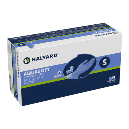 Aquasoft® Nitrile Exam Glove, Small, Blue - Gloves>Exam Gloves - O&M Halyard Inc
