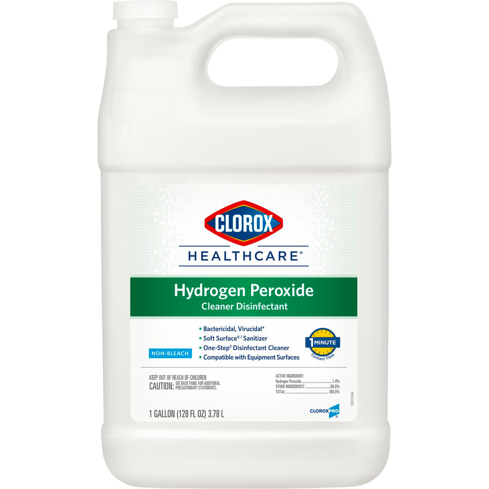 Clorox Healthcare Hydrogen Peroxide Cleaner Disinfectant, Jug, 1 gal.-Clorox Healthcare Surface Disinfectant Cleaner Refill Peroxide Based Manual Pour Liquid 1 gal. Jug Unscented NonSterile