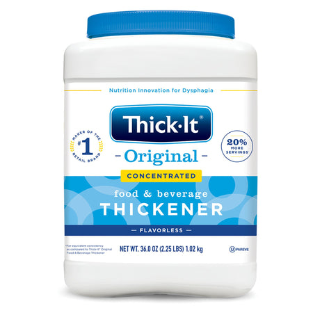 Thick-It Original Concentrated Food & Beverage Thickener, 10 oz. Canister-Food and Beverage Thickener Thick-It Original Concentrated 10 oz. Canister Unflavored Powder IDDSI Level 0 Thin