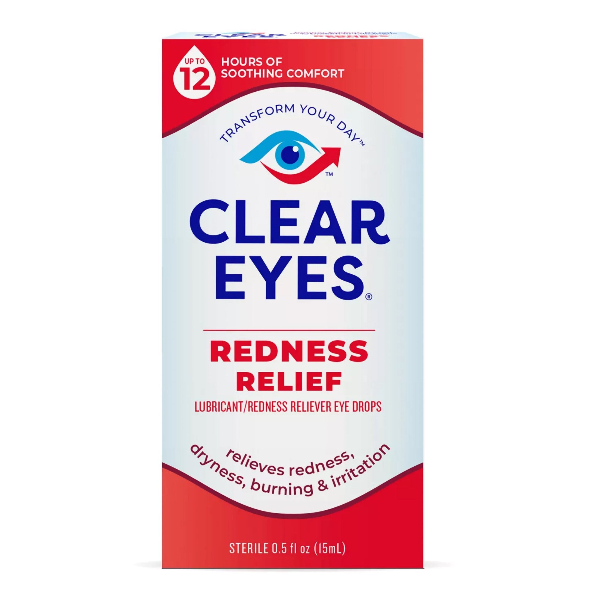 Clear Eyes Redness Relief Eye Drops-Eye Lubricant / Redness Relief Clear Eyes Redness Relief 0.5 oz. Eye Drops