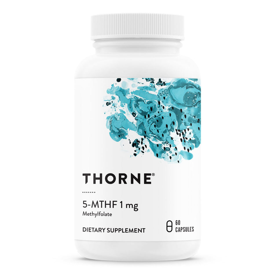Thorne 5-MTHF 1 mg Methylfolate Dietary Supplement-Dietary Supplement THORNE 5-MTHF Folate 1 mg Strength Capsule 60 per Bottle