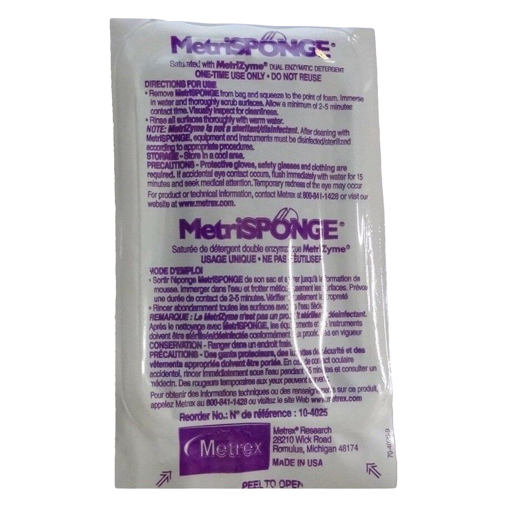 MetriSponge® Instrument Cleaning Sponge - Instruments>Cleaners and Solutions>Cleaning Sponges and Kits - Metrex Research