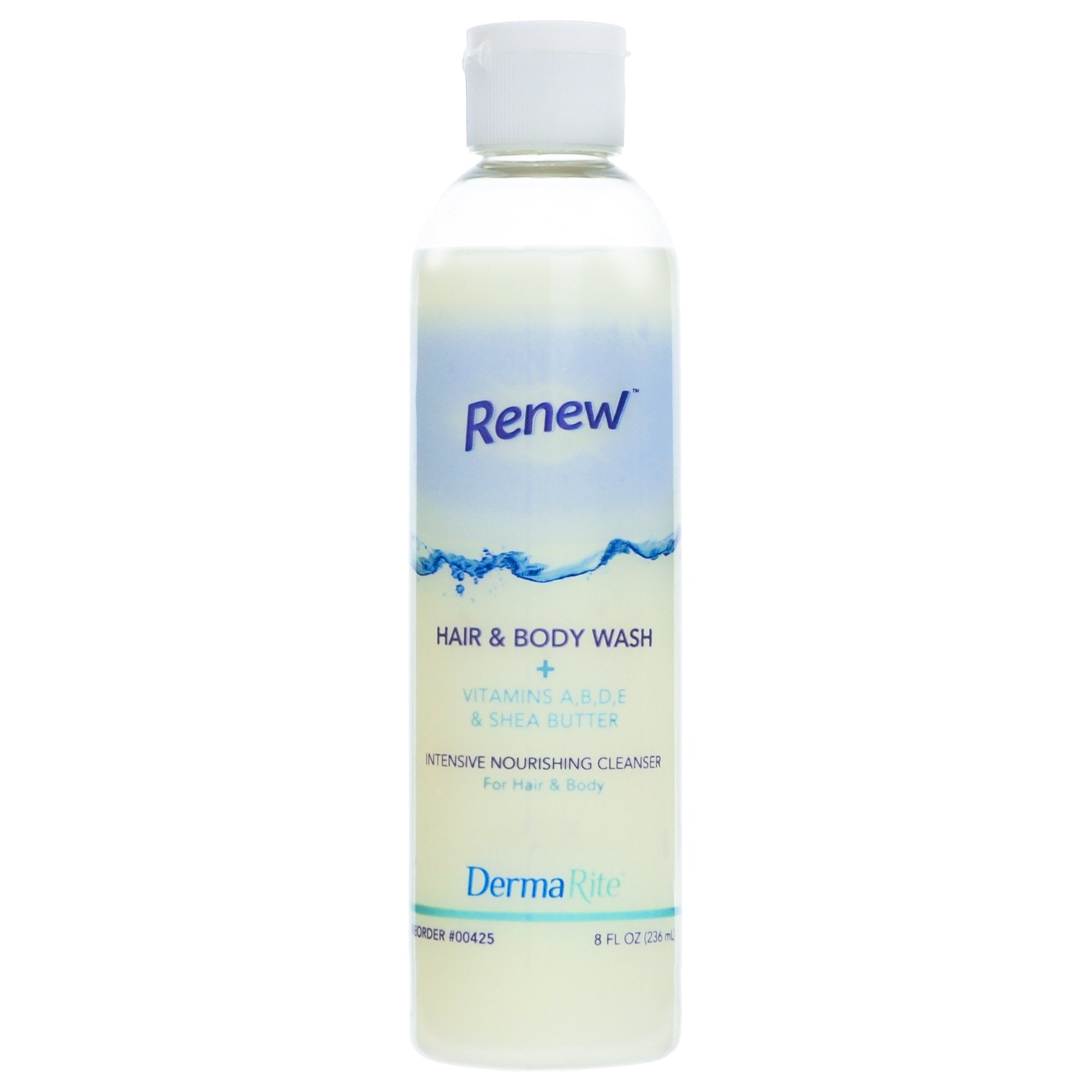 Renew Shampoo and Body Wash-Shampoo and Body Wash Renew 8 oz. Flip Top Bottle Coconut Scent
