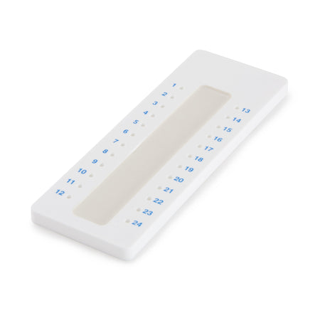 McKesson Capillary Tube Holding Tray, 24 Place-"McKesson Capillary Tube Holding Tray 24 Place, Wax Sealant For Microhematocrit Capillary Tubes"