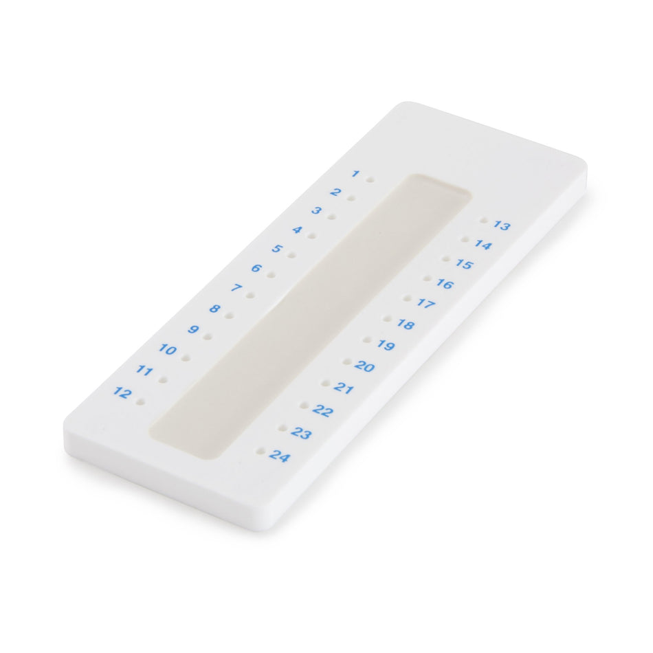 McKesson Capillary Tube Holding Tray, 24 Place-"McKesson Capillary Tube Holding Tray 24 Place, Wax Sealant For Microhematocrit Capillary Tubes"