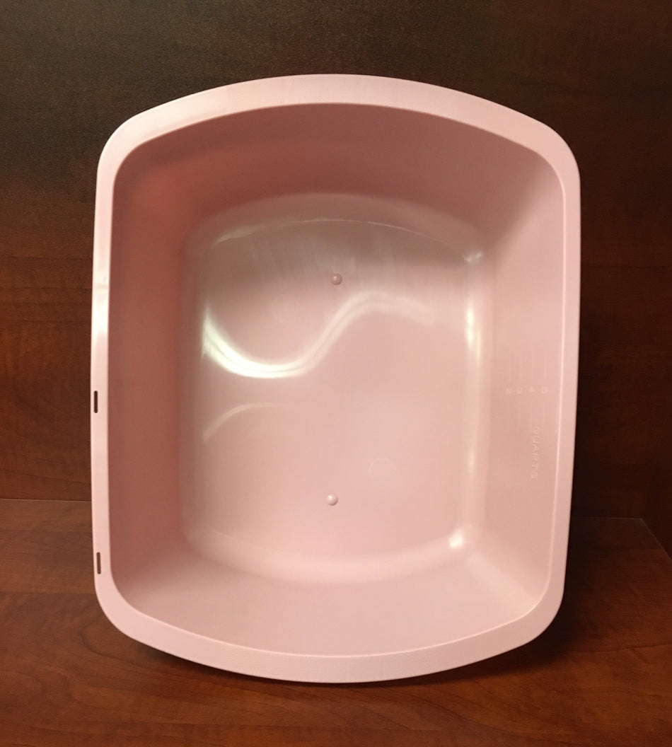 Wash Basin, Rectangular, 6 Quart, Rose-Wash Basin GMAX 6 Quart Rectangle NonSterile