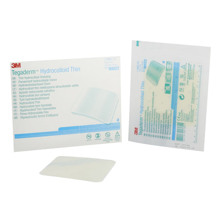 3M Tegaderm Thin Hydrocolloid Dressing, 4 x 4 Inch-Thin Hydrocolloid Dressing 3M Tegaderm Thin 4 X 4 Inch Square