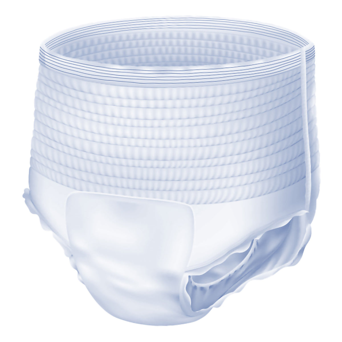 Attends Care Adult Absorbent Underwear, Heavy Absorbency, Large, White-Unisex Adult Absorbent Underwear Attends Care Pull On with Tear Away Seams Large Disposable Heavy Absorbency