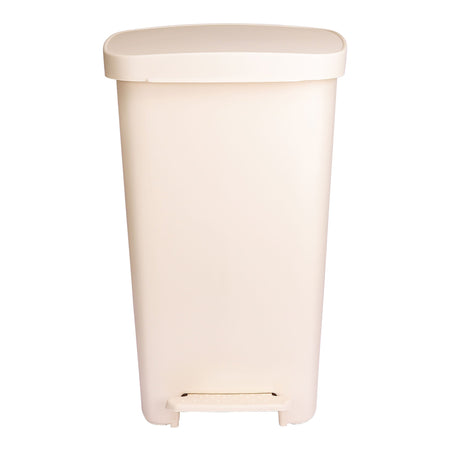 McKesson Waste Can with Step-On Pedal, Beige, 15.16 x 14.76 x 26.57 Inch - Housekeeping>Waste Receptacles - McKesson Brand