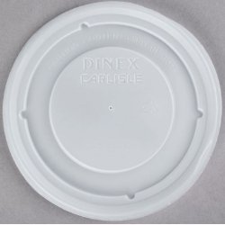 Dinex Turnbury Bowl Lid for use with Turnbury DX3300 9-ounce Bowl-Bowl Lid Dinex Translucent Polystyrene Disposable