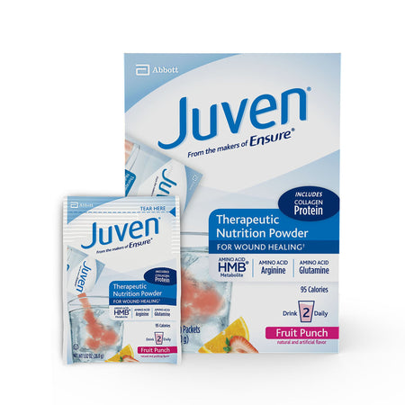 Juven Fruit Punch Therapeutic Nutrition Powder for Wound Healing-Oral Supplement Juven Fruit Punch Flavor Powder 1.01 oz. Individual Packet
