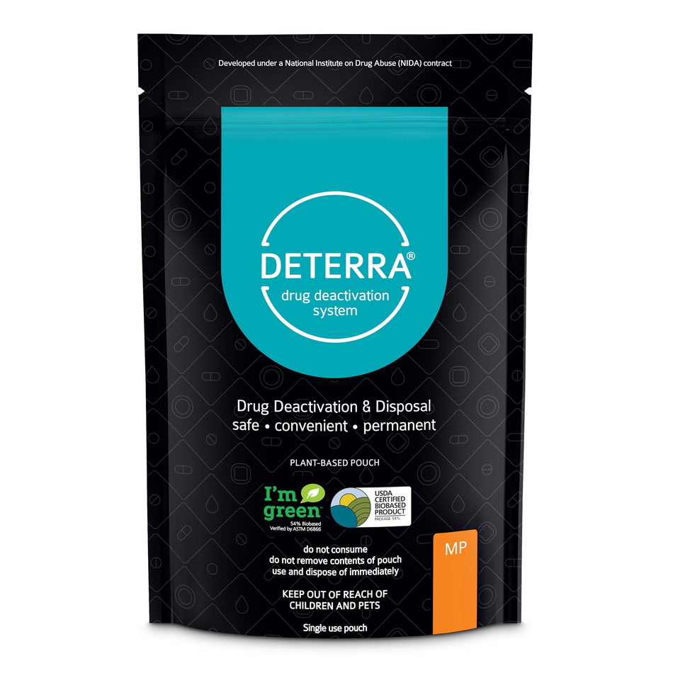 Deterra� Drug Disposal Pouch for Disposal of Pharmaceuticals, Medium-"Drug Disposal Pouch Deterra� Medium, 45 Pill or 6 Patch or 6 oz. Liquid Capacity"