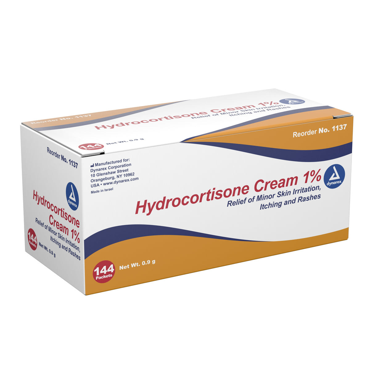 dynarex� Hydrocortisone Itch Relief-Itch Relief Dynarex 1% Strength Cream 0.9 Gram Individual Packet