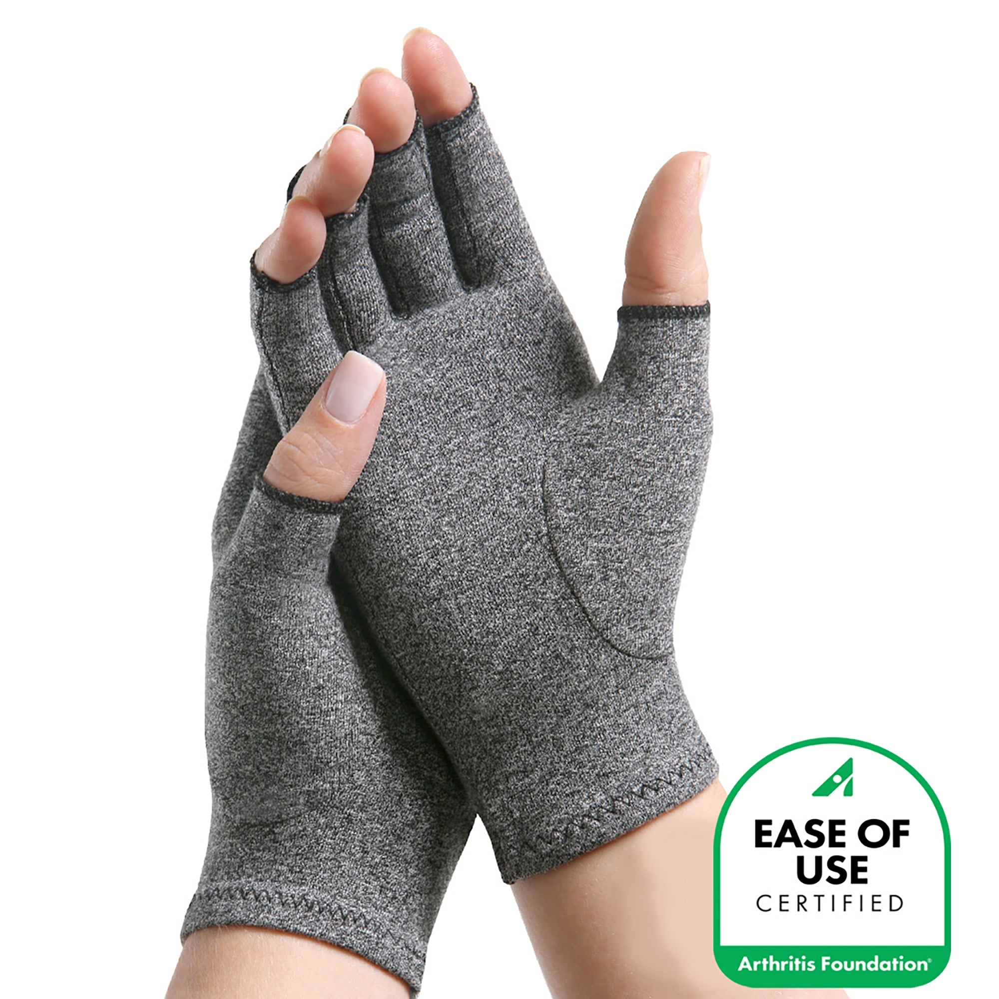 IMAK Compression Arthritis Glove, Large-Arthritis Glove IMAK Compression Open Finger Large Over-the-Wrist Length Hand Specific Pair Cotton