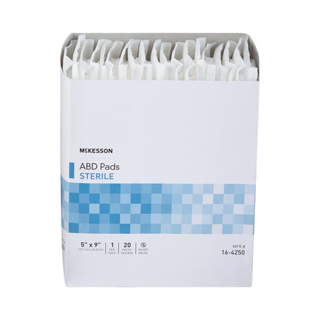 McKesson Sterile Abdominal Pad, 5 x 9 Inch-Abdominal Pad McKesson 5 X 9 Inch Sterile 1 per Pack