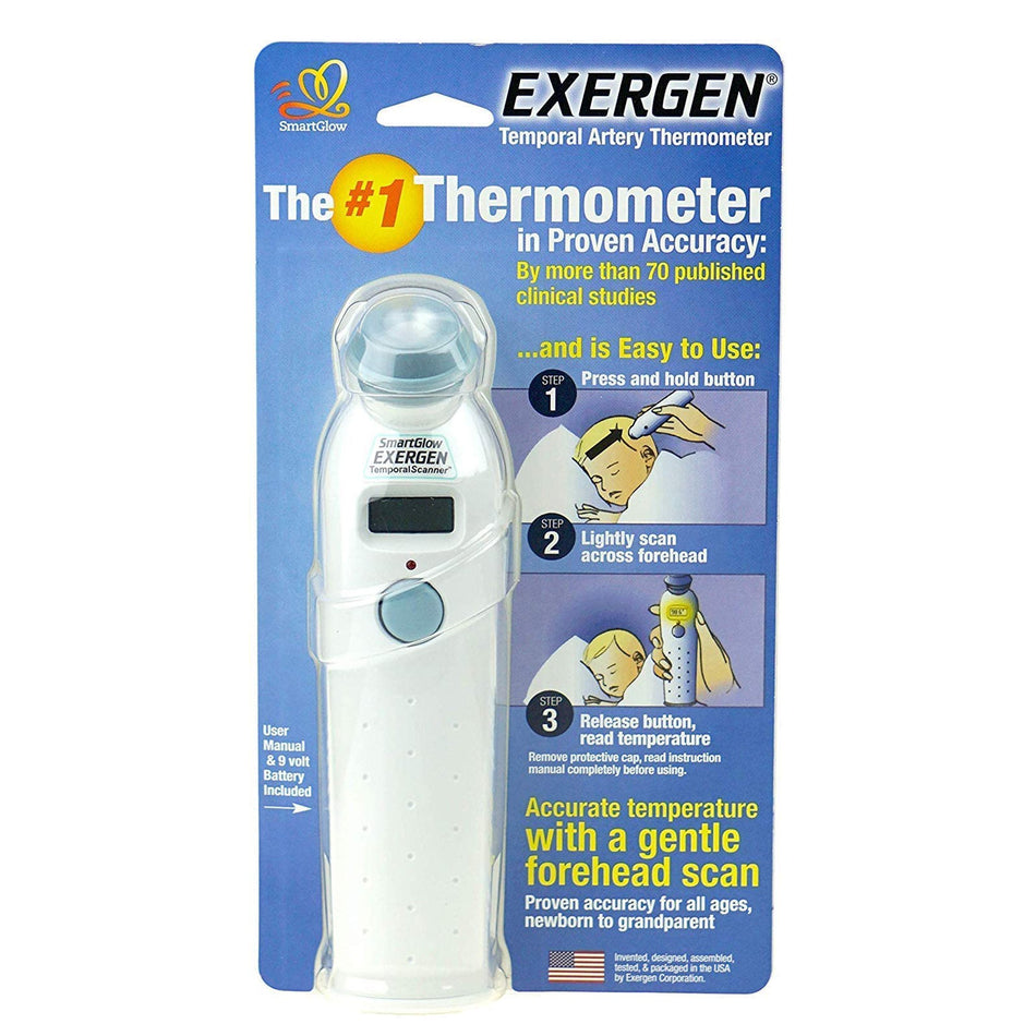 Exergen TemporalScanner Digital Thermometer-Temporal Contact Thermometer TemporalScanner� Temporal Probe Handheld